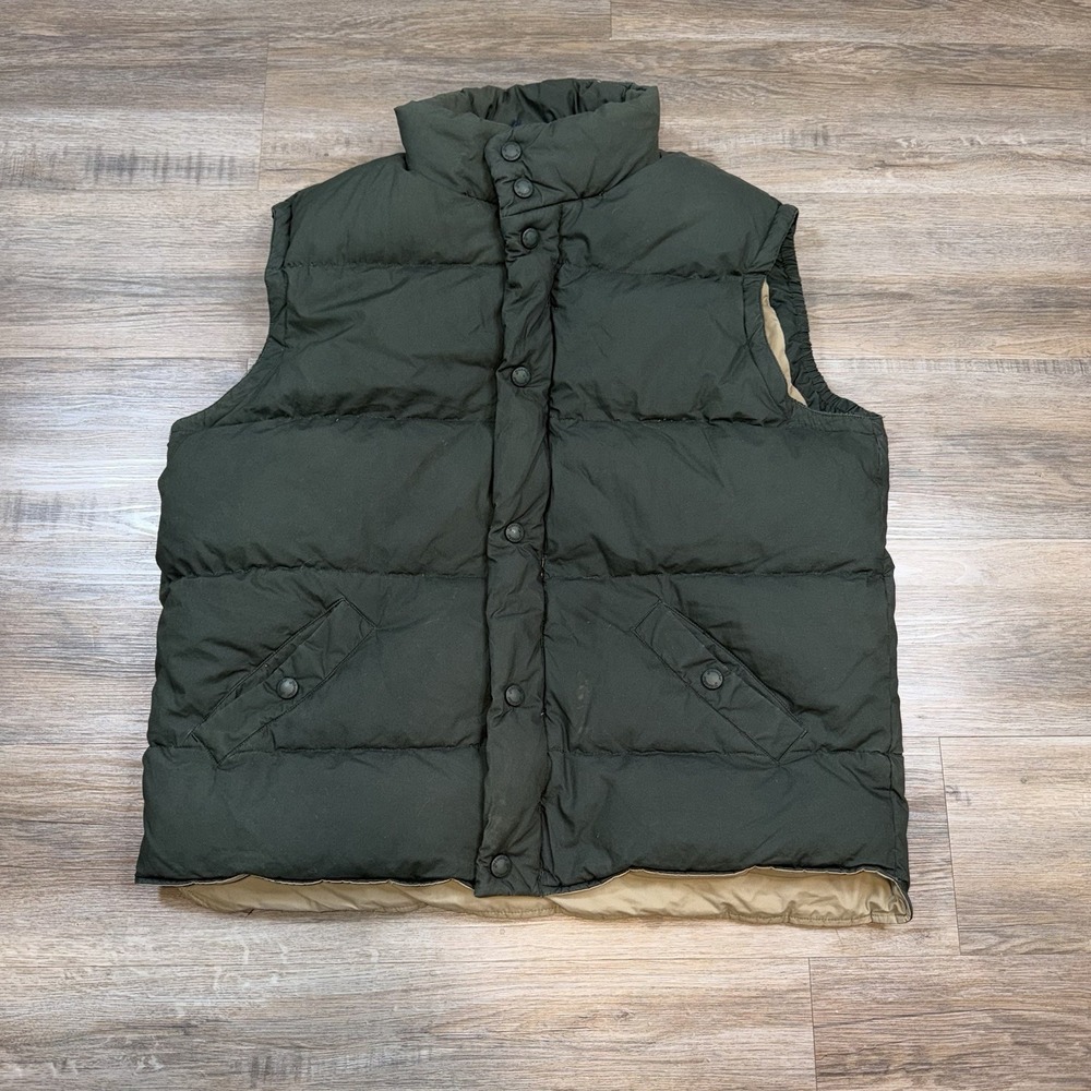 VTG St. John's Bay Puffer Vest Mens Extra Large 80% Down 20% Waterfowl Feather